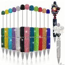 Conjunto KUNHEHO com 12 Canetas Esferográficas Retráteis com Glitter e Strass Conjunto KUNHEHO com 12 Canetas Esferográficas Retráteis com Glitter e Strass