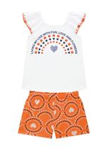 Conjunto Kyly Infantil Feminino Blusa + Short