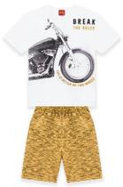 Conjunto Kyly Infantil Menino Camiseta + Bermuda - Moto