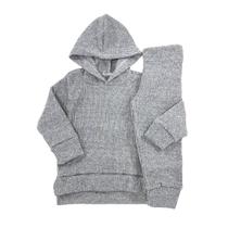 Conjunto Lã Canelada Peluciada Interna com Capuz - Cinza 17 - 6 Conjunto Lã Canelada Peluciada Interna com Capuz - Cinza 17 - 6