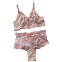 Conjunto Lacradora Sutiã Sem Bojo Calcinha Caleçon De Renda Conjunto Lacradora Sutiã Sem Bojo Calcinha Caleçon De Renda