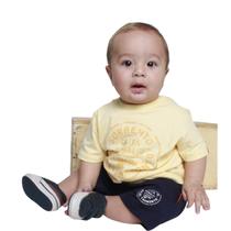 Conjunto Lamon Camiseta Amarelo e Bermuda Marinho 30802