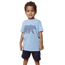 Conjunto Lamon Camiseta Celeste e Bermuda Marinho 30742