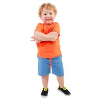 Conjunto Lamon Camiseta Laranja Neon e Bermuda Moleton 30800 Conjunto Lamon Camiseta Laranja Neon e Bermuda Moleton 30800