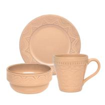 Conjunto Lanche Oxford 3 Peças Serena Nectarina NM07-7606