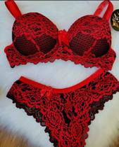 Conjunto langeri vermelho com preto Conjunto langeri vermelho com preto