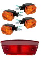 Conjunto Lanterna e 4 Seta Pisca Yamaha Ybr 125 Até 2004 Conjunto Lanterna e 4 Seta Pisca Yamaha Ybr 125 Até 2004