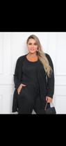 Conjunto lanzinha 3 peças preto - Stillo