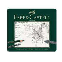 Conjunto Lápis Faber Castell Pitt Grafite Médio com 19 Peças