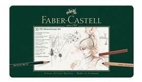 Conjunto Lápis Monocromático Faber-castell 33pcs Est. Metal