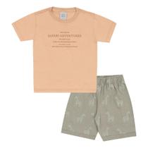 Conjunto Laranja Primeiros Passos Menino - 53374-1292 Conjunto Laranja Primeiros Passos Menino - 53374-1292