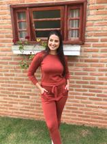 Conjunto Larissa ferrugem escuro G