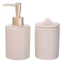 Conjunto Lavabo Banheiro 2 Peças Saboneteira Líquida / 220