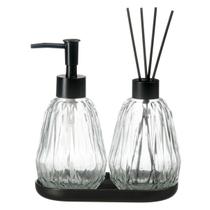 Conjunto Lavabo Difusor Aromatizador Dispenser Pia Luxo 556