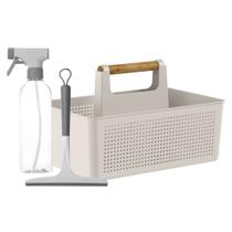 Conjunto Lavanderia Completa Flow com 3 Peças Bege - Ou Conjunto Lavanderia Completa Flow com 3 Peças Bege - Ou