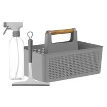 Conjunto Lavanderia Completa Flow com 3 Peças Chumbo - Ou Conjunto Lavanderia Completa Flow com 3 Peças Chumbo - Ou