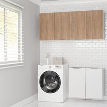 Conjunto Lavanderia Modulada 3 Peças sem Tampo sem Rodapé Ipanema CabeCasa MadeiraOriginals Madeiramadeira Marrom/Branco/Acácia Conjunto Lavanderia Modulada 3 Peças sem Tampo sem Rodapé Ipanema CabeCasa MadeiraOriginals Madeiramadeira Marrom/Branco/Acácia