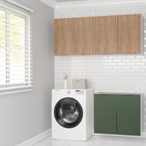 Conjunto Lavanderia Modulada 3 Peças sem Tampo sem Rodapé Ipanema CabeCasa MadeiraOriginals Madeiramadeira Verde/Folha/Acácia Conjunto Lavanderia Modulada 3 Peças sem Tampo sem Rodapé Ipanema CabeCasa MadeiraOriginals Madeiramadeira Verde/Folha/Acácia