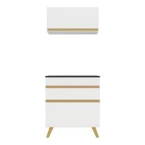 Conjunto Lavanderia Multiuso Armário E Balcão Branco