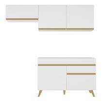 Conjunto Lavanderia Multiuso Armário E Balcão Branco