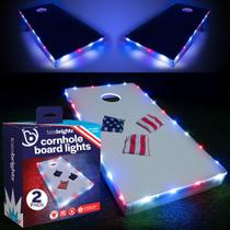 Conjunto LED Cornhole Lights Brightz TossBrightz Patriotic Glow