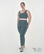 Conjunto Legging 7/8+Top Plus size Alto Giro Verde P+(46/48)