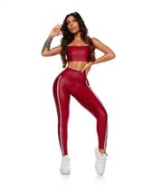 Conjunto legging fitness vermelho