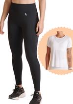 Conjunto Legging Max Lupo Sport E Camiseta Poliamida Running