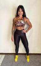 Conjunto Legging Preta e Top Fênix com Zero Transparência Conjunto Legging Preta e Top Fênix com Zero Transparência