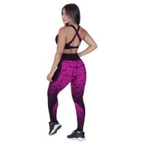 Conjunto Legging Recortes Cós Transpasse e Top Cruzado Costas Fitness Feminino Degrade Orbis Conjunto Legging Recortes Cós Transpasse e Top Cruzado Costas Fitness Feminino Degrade Orbis