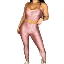 Conjunto Legging + Top 3D rosa Conjunto Legging + Top 3D rosa