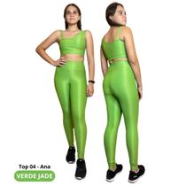 Conjunto Legging + Top Ana Aveludado Compressão Poliamida