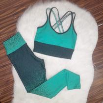 Conjunto Legging Top trançado Academia Suplex Conjunto Legging Top trançado Academia Suplex