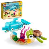 Conjunto LEGO Creator 3 em 1: Golfinho e Tartaruga