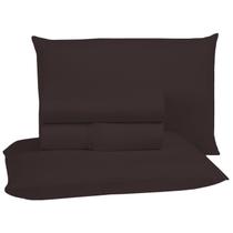 Conjunto Lençol King Size 4 peças 400 Fios Micro Percal Aveludado