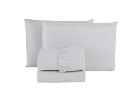 Conjunto Lençol Queen Percal 200 Fios 3 peças Algodão Toque Macio