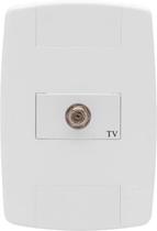 Conjunto Lev Tomada para Antena de TV Branco Ilumi