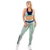 Conjunto Levanta Bumbum Fitness Cintura Alta Calça Academia