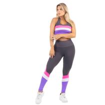 Conjunto Levanta Bumbum Sports Fitness C/ Recortes Estiloso Conjunto Levanta Bumbum Sports Fitness C/ Recortes Estiloso