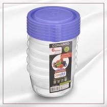 Conjunto Leve 6 Pague 5 Potes Redondos Herméticos 400 ml Conjunto Leve 6 Pague 5 Potes Redondos Herméticos 400 ml