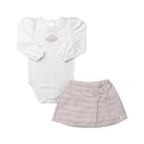Conjunto Lilica Ripilica Grow Up Shorts Saia Petit Creme Conjunto Lilica Ripilica Grow Up Shorts Saia Petit Creme