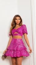 Conjunto limonada pink com glitter tam p Conjunto limonada pink com glitter tam p
