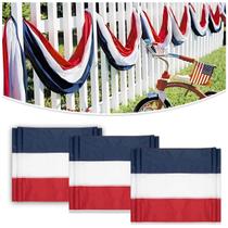 Conjunto LinaGarten 3 Unidades 20 ft Bandeirola Vermelho, Branco e Azul Conjunto LinaGarten 3 Unidades 20 ft Bandeirola Vermelho, Branco e Azul