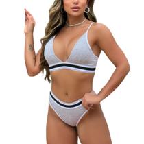 Conjunto lingerie algodão premium calcinha top