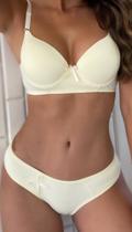 Conjunto Lingerie Básico - Marfim