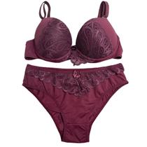 Conjunto Lingerie com Renda Feminino Poliamida Toque Secreto