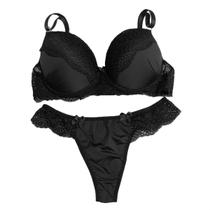 Conjunto Lingerie com Renda Feminino Poliamida Toque Secreto