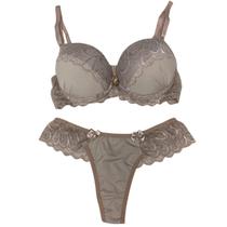 Conjunto Lingerie com Renda Feminino Poliamida Toque Secreto