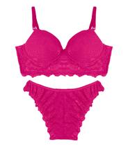 Conjunto Lingerie Feminina Em Renda Feminize Rosa Conjunto Lingerie Feminina Em Renda Feminize Rosa