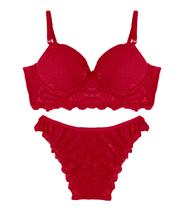 Conjunto Lingerie Feminina Em Renda Feminize Vermelho Conjunto Lingerie Feminina Em Renda Feminize Vermelho